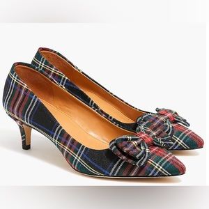J.Crew tartan kitten heel Sz 8 NIB